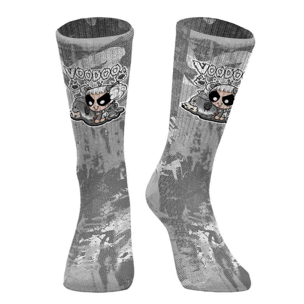 Sock To Match Retro Wet Cement 4s - Voodooz