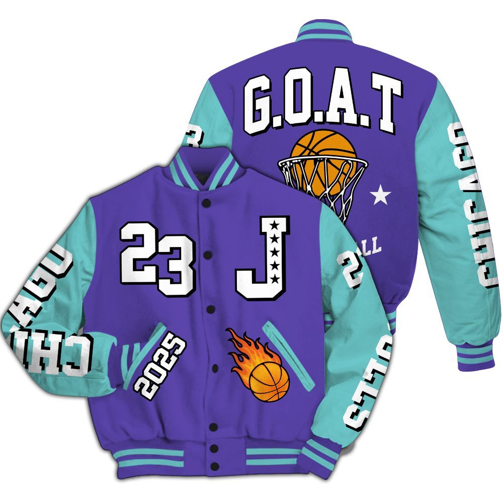 Varsity Jacket To Match Low Hornets 1s - Chicago 23 Basketball All Over Print