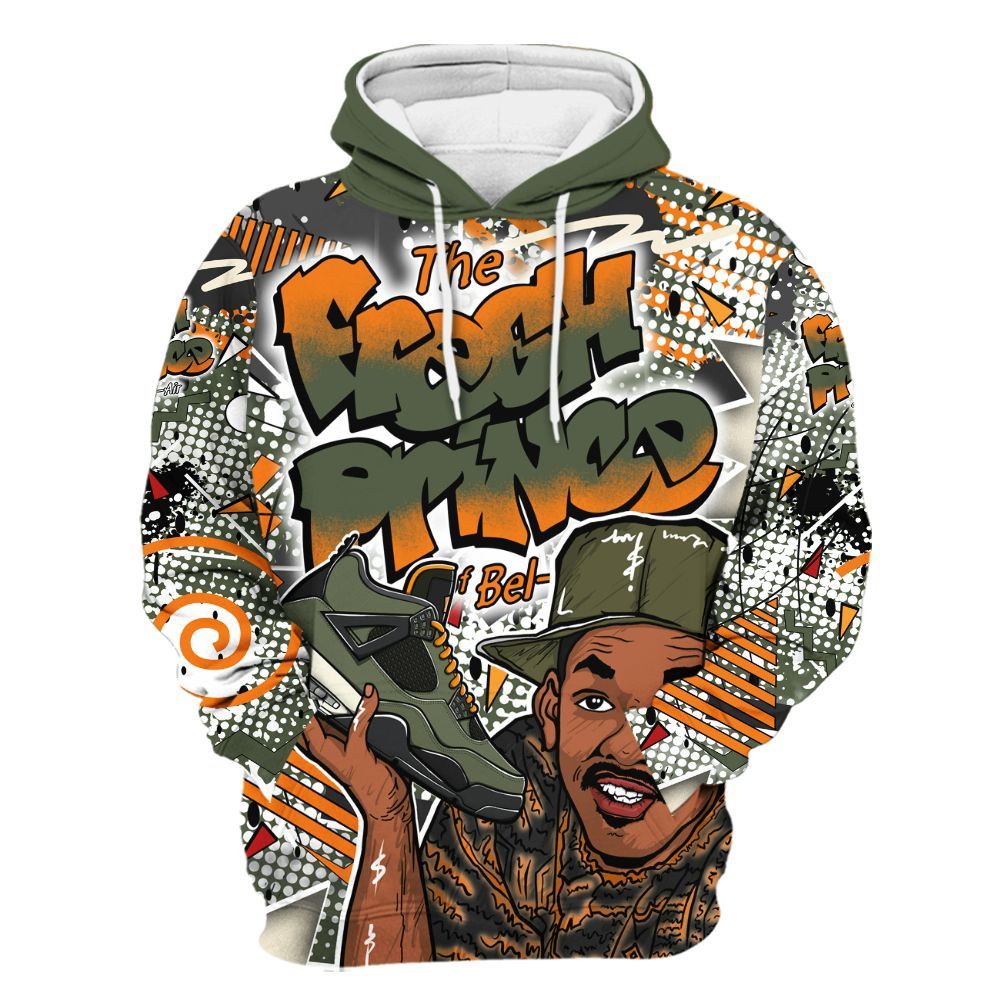 Hoodie To Match Retro Undefeated 4s - Fresh Sneaker 90s All Over Print