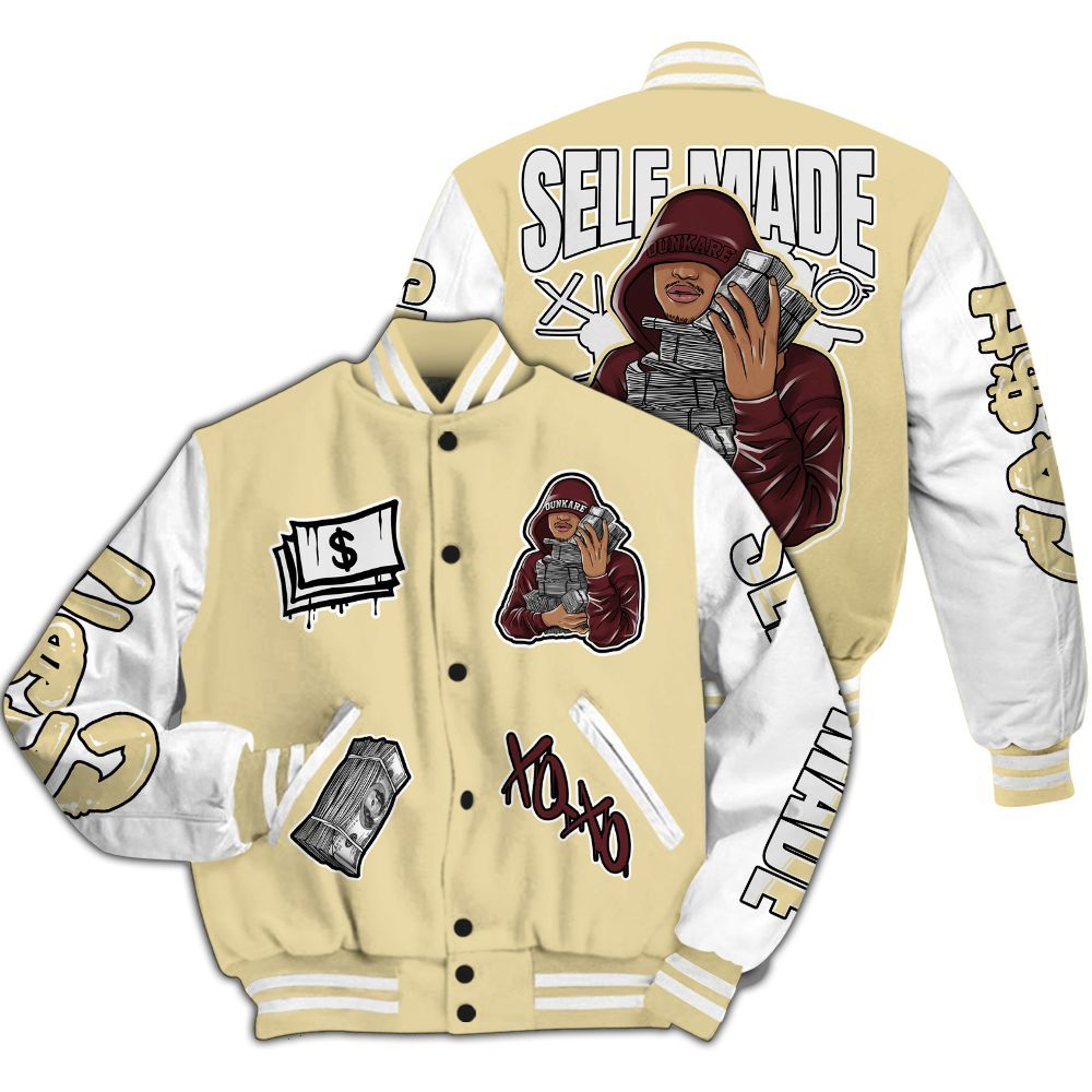 Varsity Jacket To Match Women Phantom 12s - Selfmade Unique All Over Print