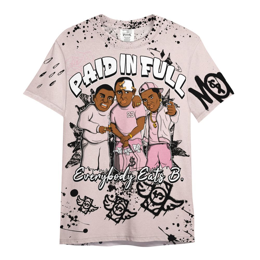 Shirt To Match Dunk Low KD 17 Aunt Pearl - Everybody Paid In Full Crayon All Over Print