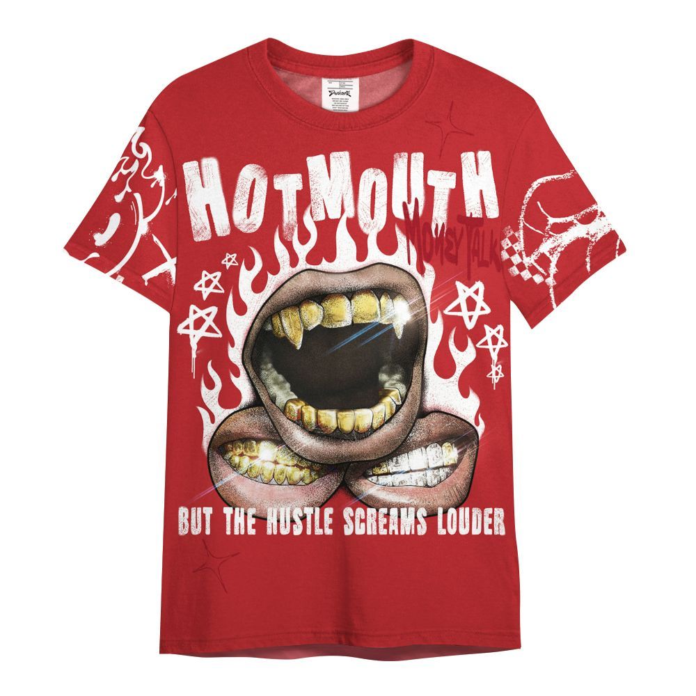 Shirt To Match Retro Cherry 12s - Mouth Burning Street Style All Over Print