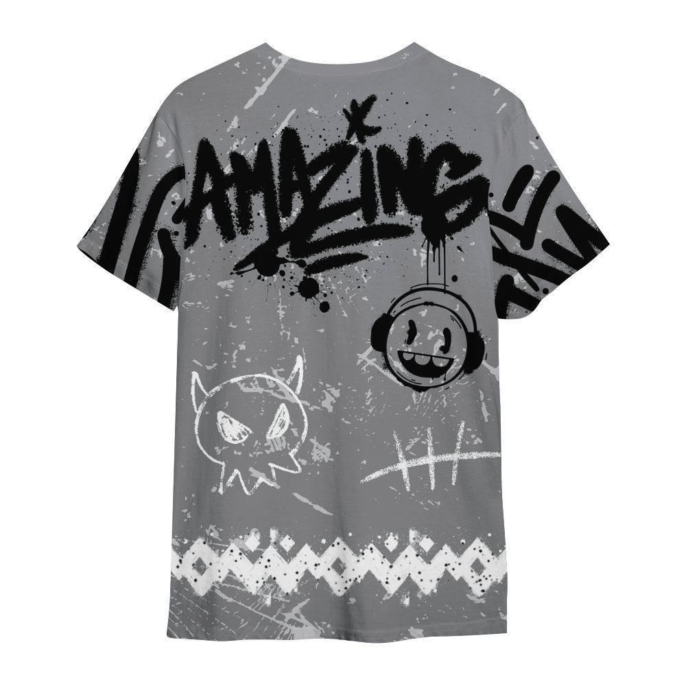 Shirt To Match Retro Wolf Grey 5s - Friday Sneaker Crayon All Over Print