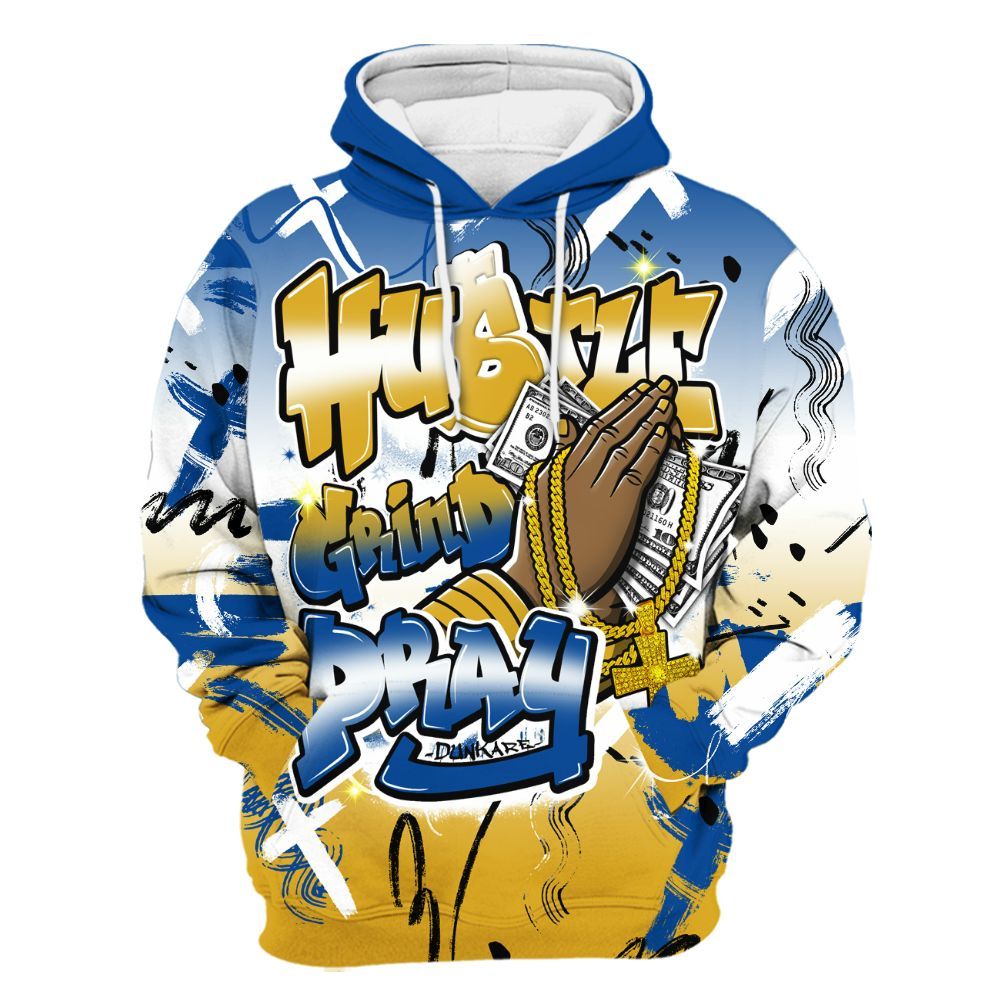 Hoodie To Match High Laney 1s - Money Hustle Grind Pray All Over Print