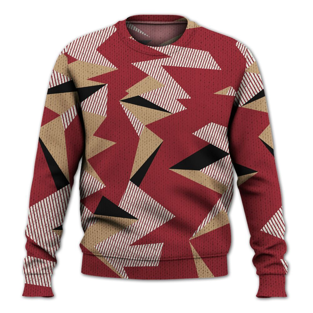 Sweater To Match Chicago 2025 40s Shirt, Geometric Camouflage Pattern Graphic
