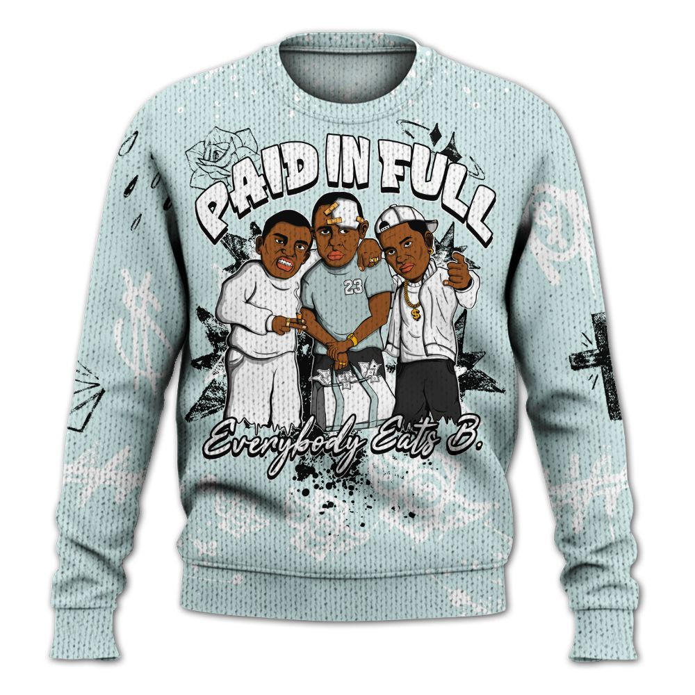 Sweater To Match Low Fiberglass 11s - Everybody Paid In Full Crayon Graphic