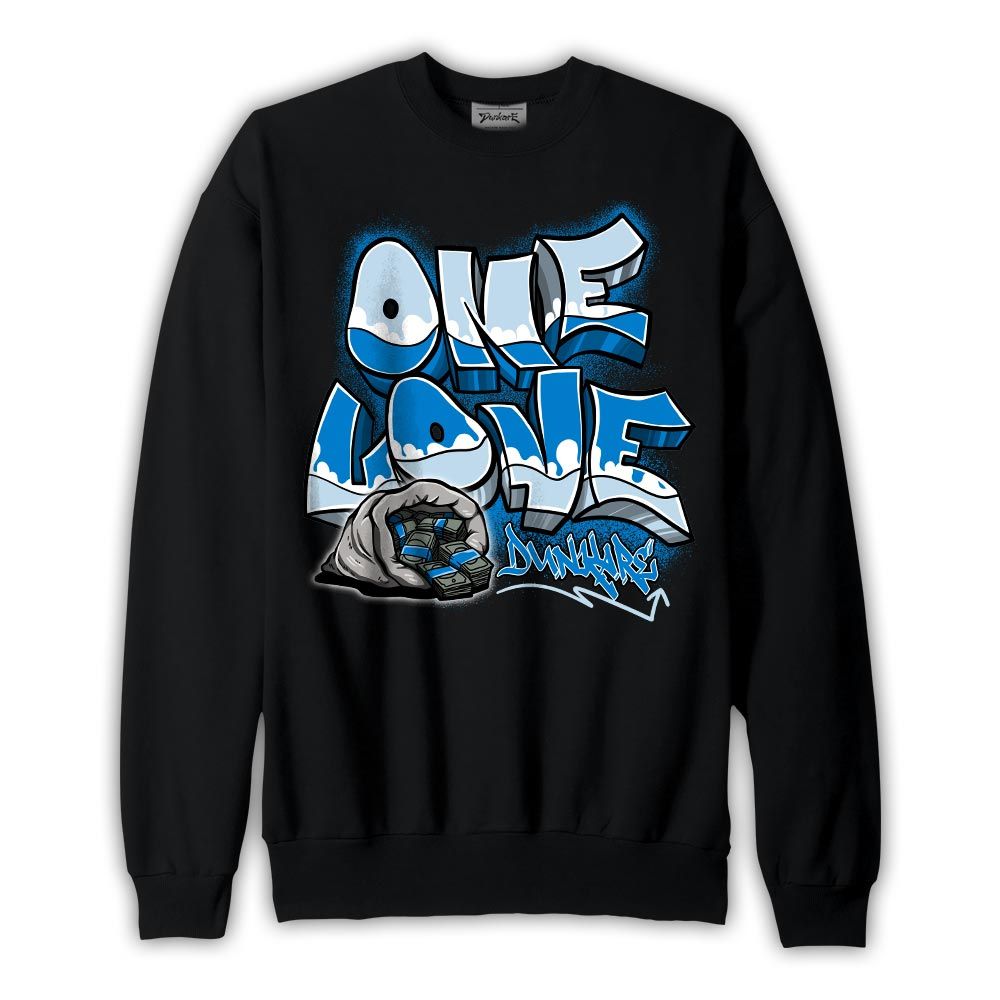 Sweatshirt To match Industrial Blue 4s Sweatshirt - One Love Graphic 0205 NMP