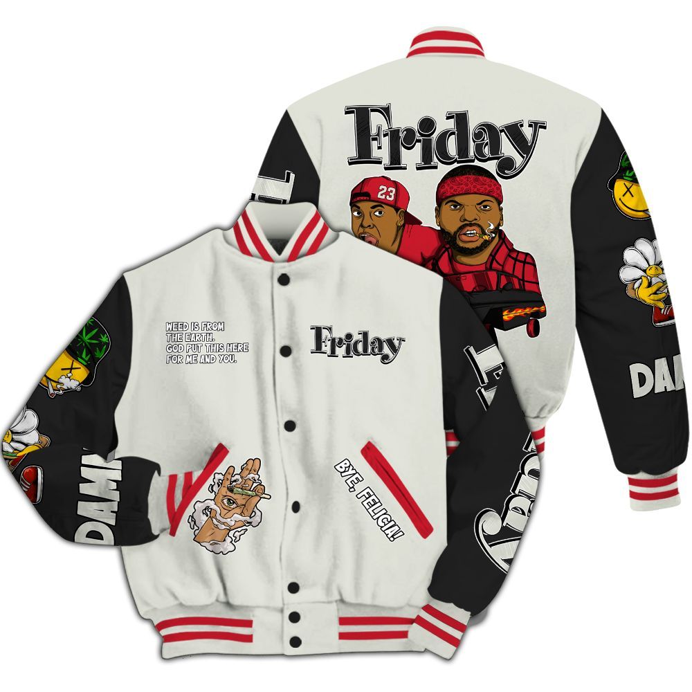 Varsity Jacket To Match Flight Club 4s - Friday Sneaker Stress Style All Over Print