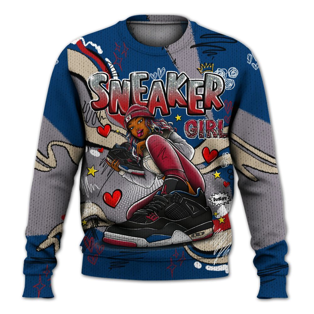 Sweater To Match Rare Air 4s - Sneaker Girl With Shoes Graphic