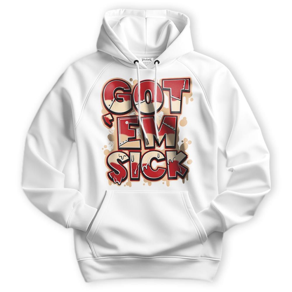 Sweatshirt To Match Dunk Low Strawberry Waffle Hoodie - Gotten 'Em Sick Graphic Hoodie Unisex