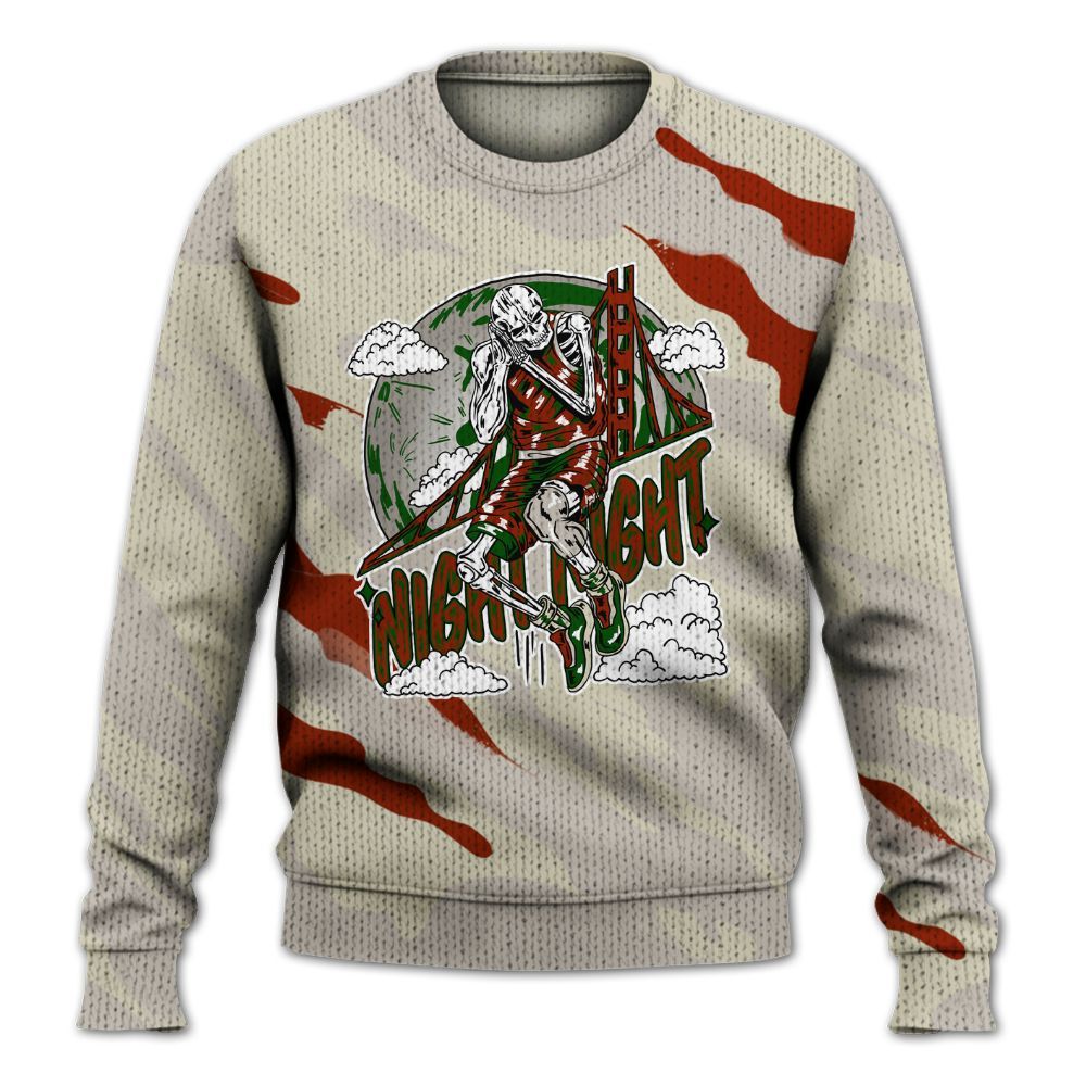 Knitted Sweater To Match El Grito 5s - Seeya Skeleton Colored