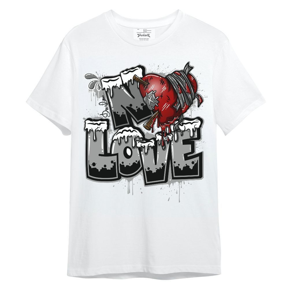 Shirt To Match Black Wolf Grey 12s - Drip No Love Unisex Shirt