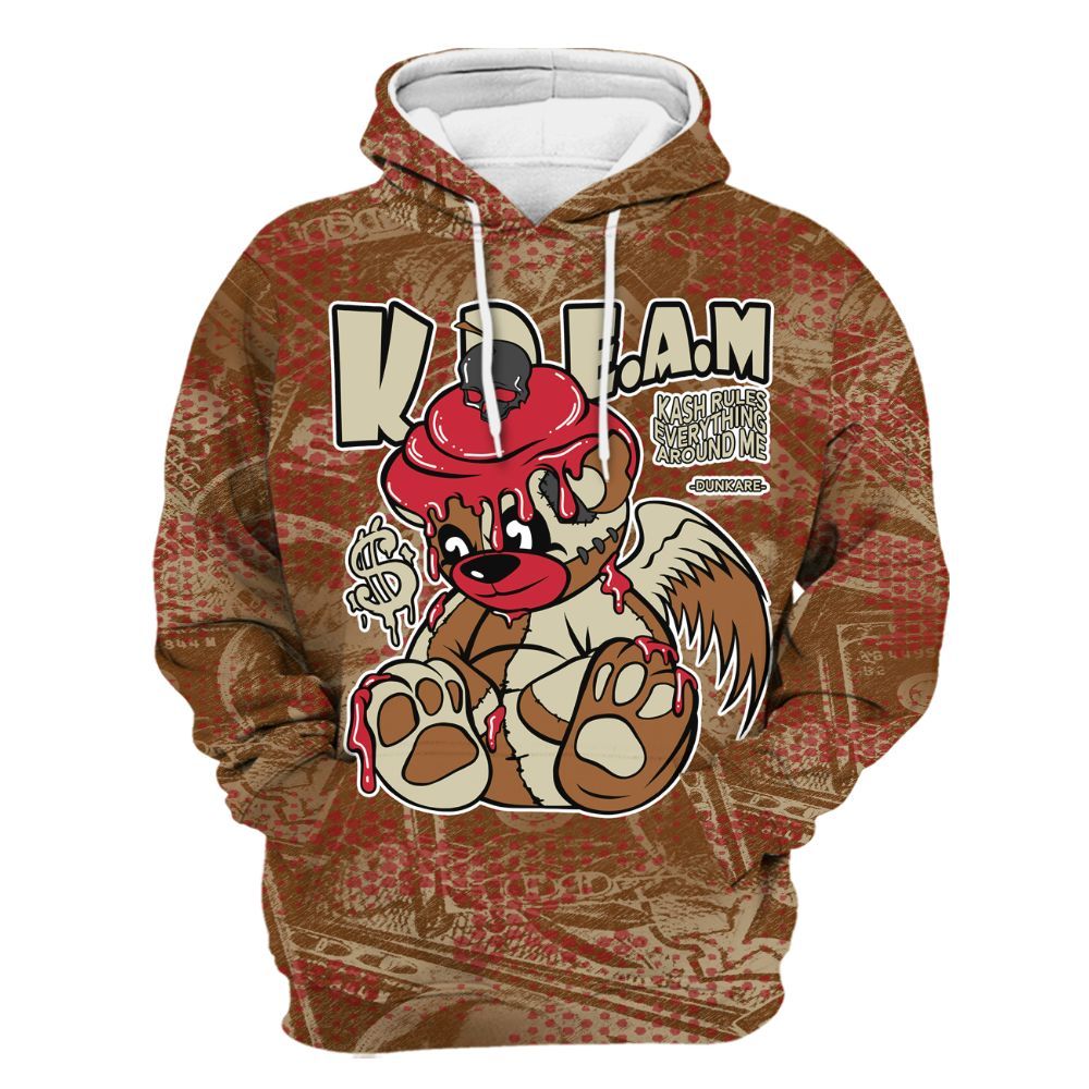 Hoodie To Match Archaeo Brown 5s - Loot Bear All Over Print