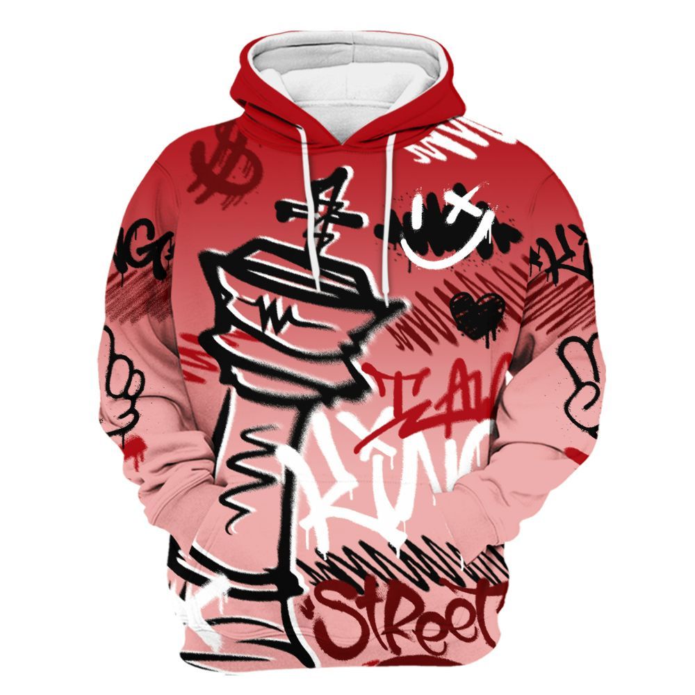 Hoodie To Match Low Valentines Day 1s - Street King Chess Streetwear All Over Print