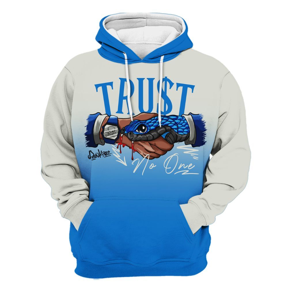 Hoodie To Match Blueberry 12s - Snake Trust No One Drip All Over Print