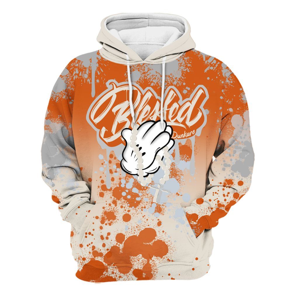 Hoodie To Match SE Craft 5s - God Blessed Ink Drip All Over Print