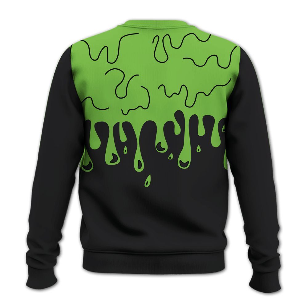 Sweatshirt To Match Air Max Waffle SP Action Green - Snake Trust No One Drip All Over Print