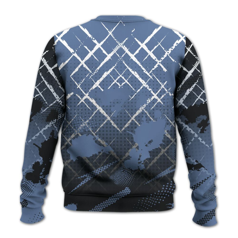 Sweatshirt To Match Mid Space Jam 1s - Halftone Stand Business Dripping All Over Print