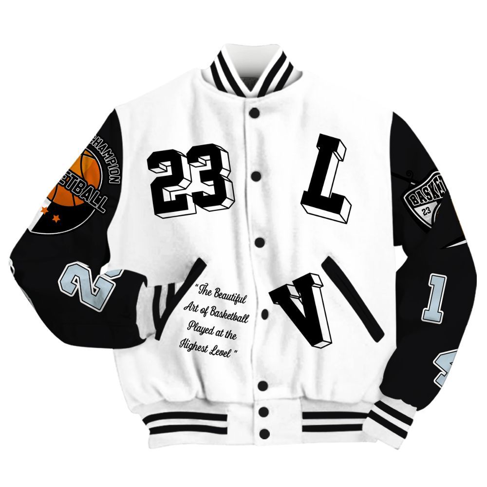 Varsity Jacket To Match Kobe 9 Protro Halo - The GOAT Got Em Streetwear All Over Print