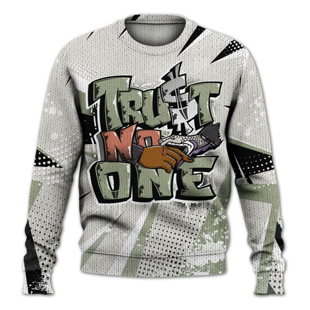 Knitted Sweater To Match Dunk Low Floral Swoosh 2025 - Poly Trust No One Dripping