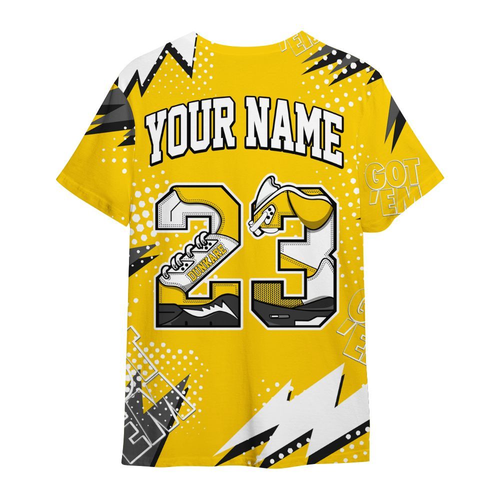 Shirt To Match Corteiz Air Max 95 Tour Yellow - Custom Name Number 23 5s All Over Print