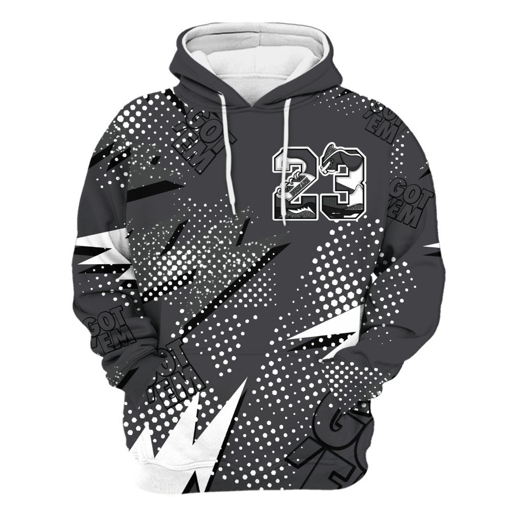 Hoodie To Match Fear 4s - Custom Name Number 23 5s All Over Print