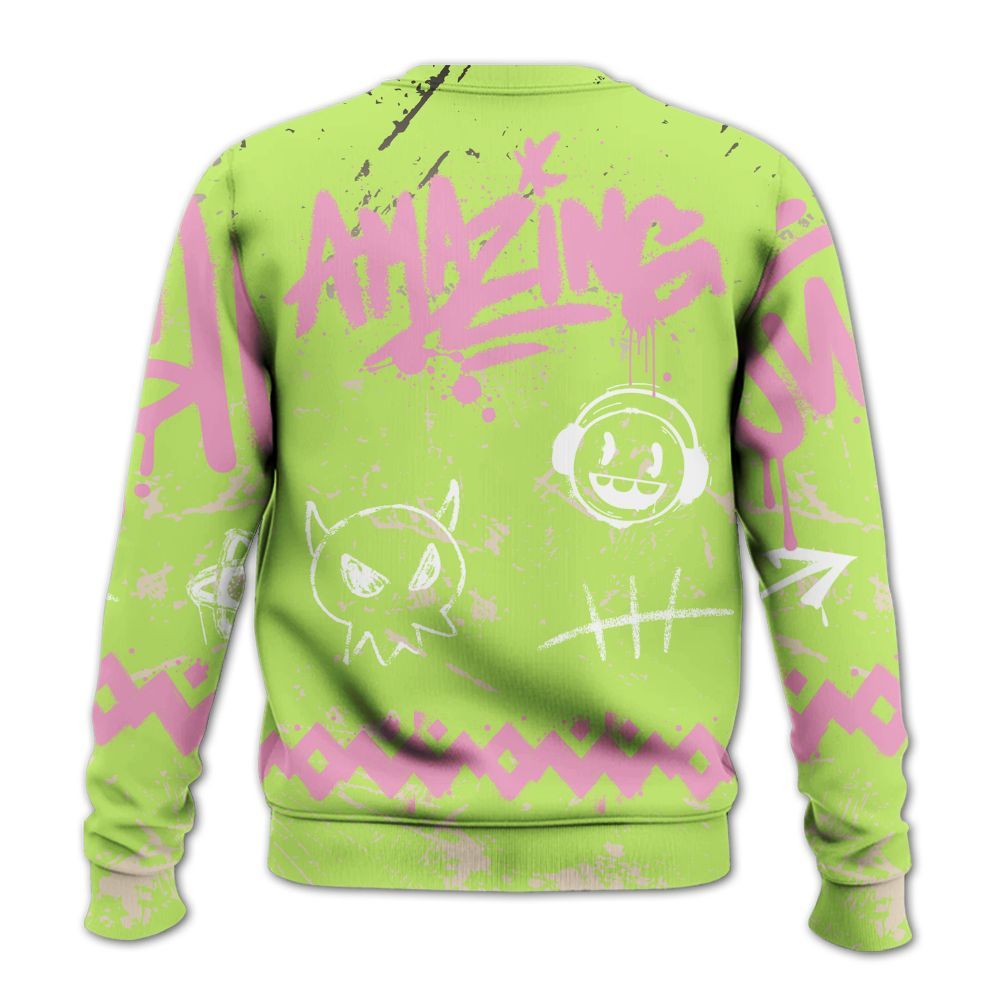 Sweatshirt To Match Jack Black Night Silver - Friday Sneaker Crayon All Over Print