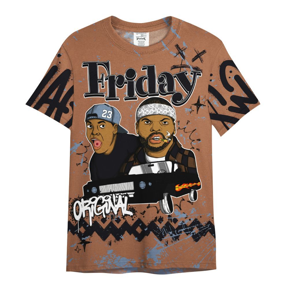 Shirt To Match Air Foamposite Metallic Copper - Friday Sneaker Crayon All Over Print