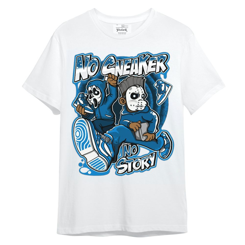 Shirt To Match Military Blue 4s - Sneakers Make Story Graphic Unisex Shirt