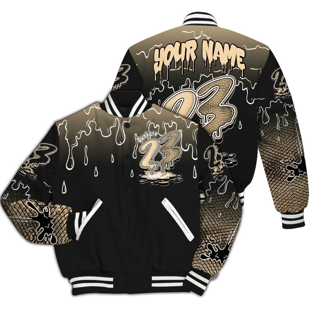 Varsity Jacket To Match Kobe 9 EM Mambacita - Custom Name 23 Drip Sludges All Over Print