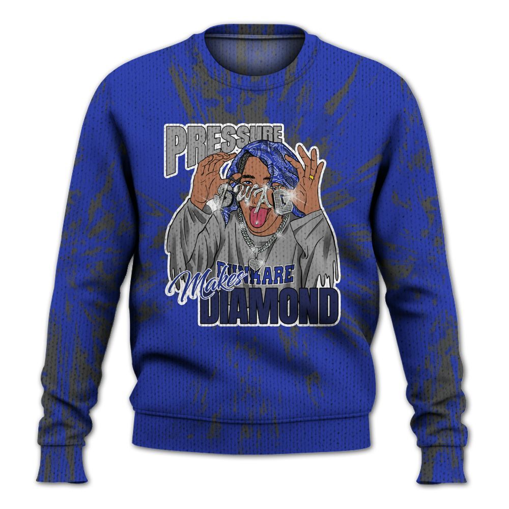 Knitted Sweater To Match Air Max Plus Black Racer Blue - Pressures Makes Knitted Sweater To Match Lux