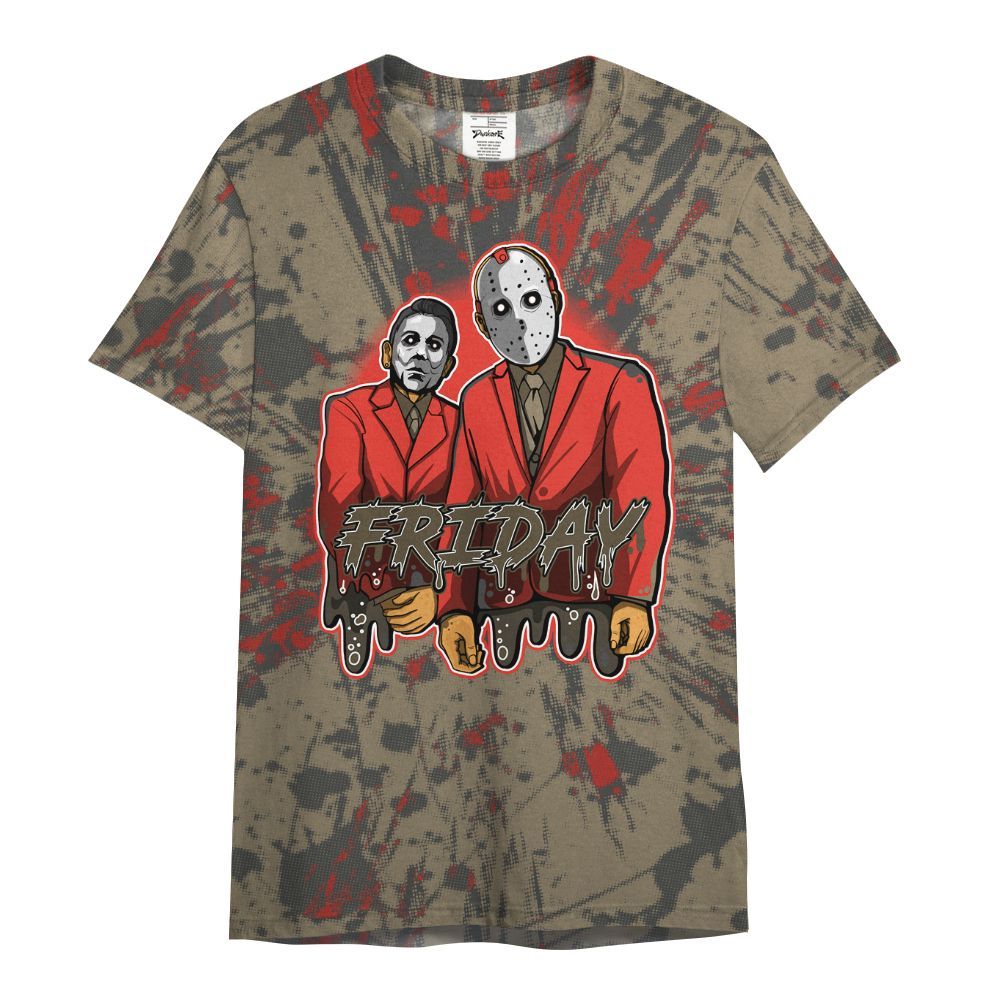 Shirt To Match Olive 9s - Friday Halloween Graphic Luxury All Over Print