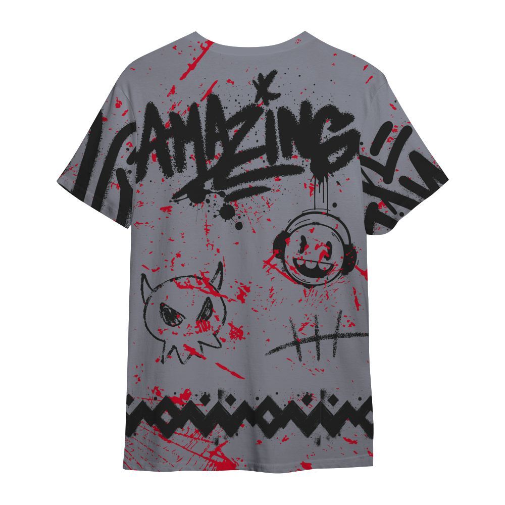 Shirt To Match Retro Black Flint 13s - Friday Sneaker Crayon All Over Print