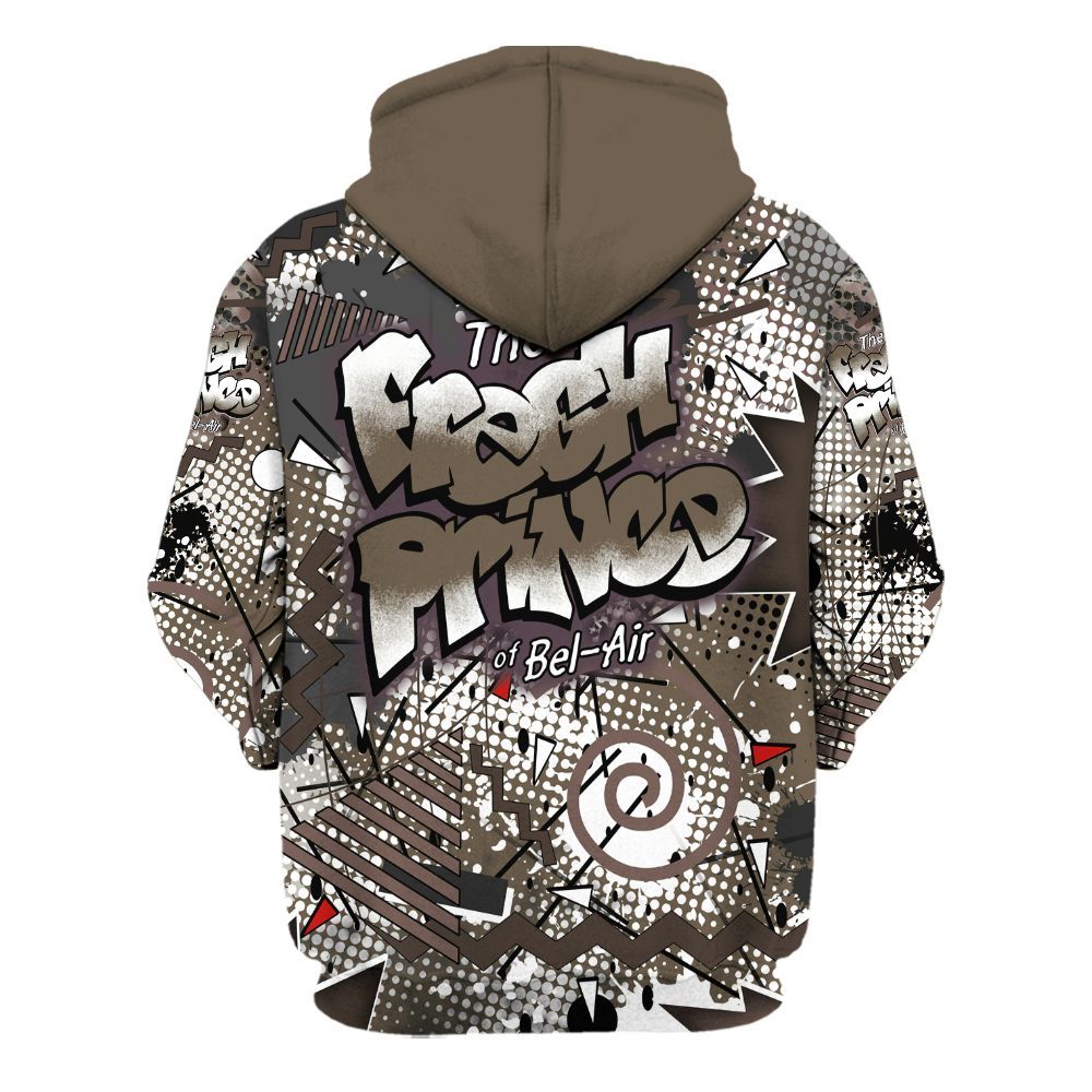 Hoodie To Match AMM Dark Mocha 4s - Fresh Sneaker 90s All Over Print