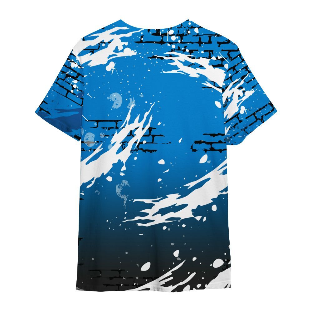 Shirt To Match High OG FragmentxULA White Black 1s - Values Of Loyalty Drip All Over Print