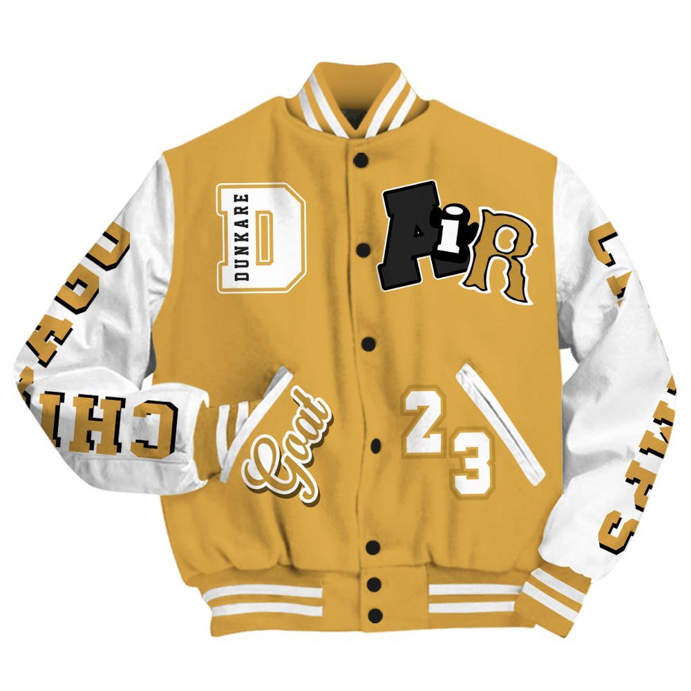 Varsity Jacket To Match Low OG Rookie Of The Year 1s - AIR Number 23 GOAT All Over Print