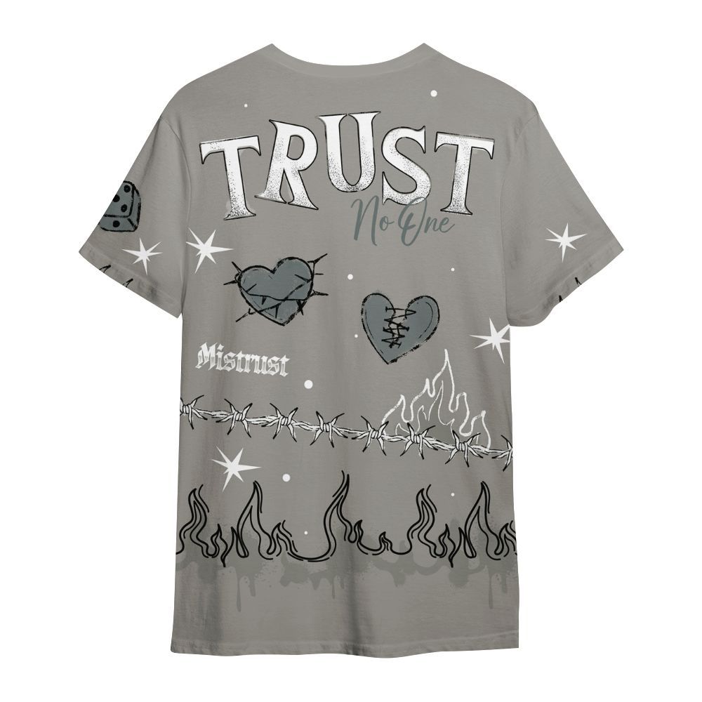 Shirt To Match Cool Grey 9s - Trust No One Snake-Bite Doodle Crayon All Over Print