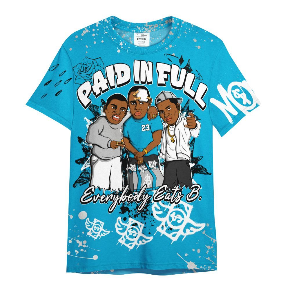 Shirt To Match Ja 3 Jurassic Park Metallic Silver - Everybody Paid In Full Crayon All Over Print