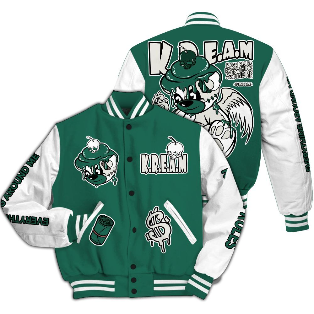 Varsity Jacket To Match Oxidized Green 4s - Loot Bear All Over Print