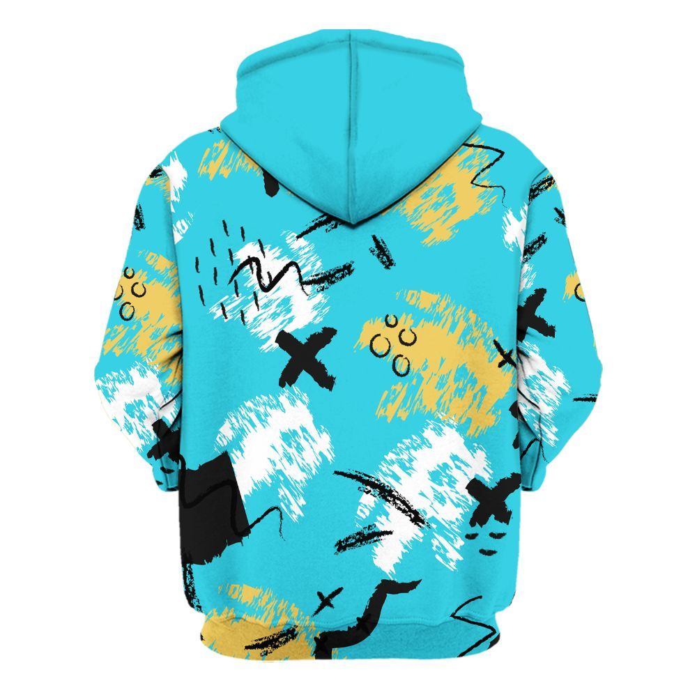 Hoodie To Match Retro Gamma Blue 11s - Hustle Grind Pray Graphic Street Style All Over Print