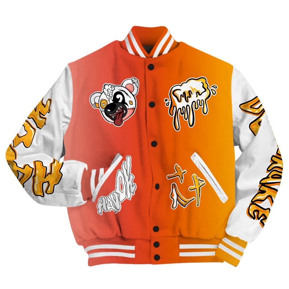 Varsity Jacket To Match Dunk High Candy Corn - Havok Bear All Over Print