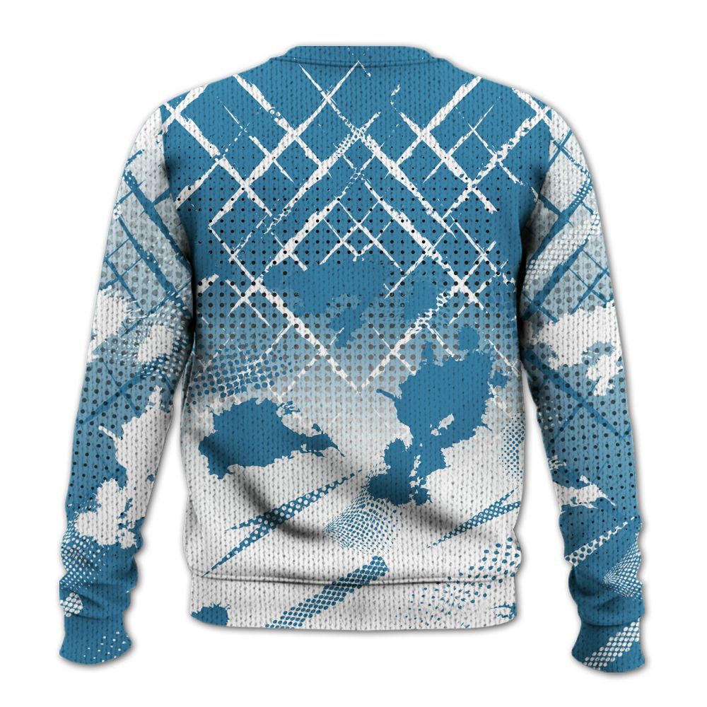 Knitted Sweater To Match High OG UNC Reimagined 1s - Halftone Stand Business Dripping