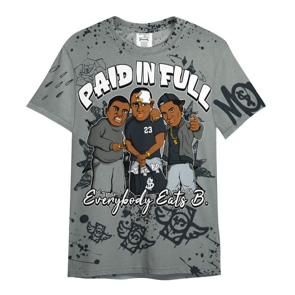 Shirt To Match Retro Georgetown 6s - Everybody Paid In Full Crayon All Over Print