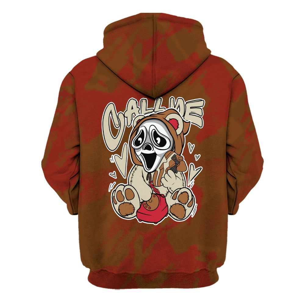 Hoodie To Match Archaeo Brown 5s - Call Me Bear Abstract Halftone All Over Print