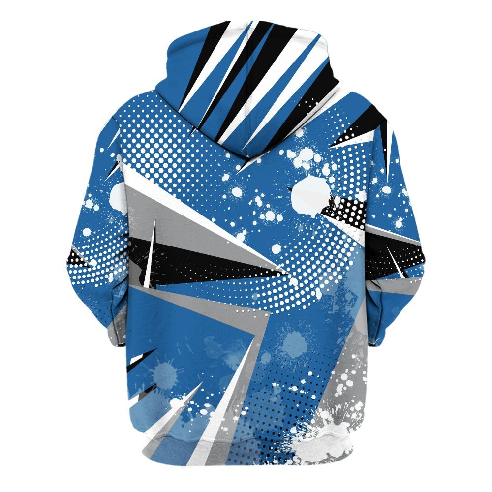 Hoodie To Match French Blue 13s - Poly Trust No One Dripping All Over Print