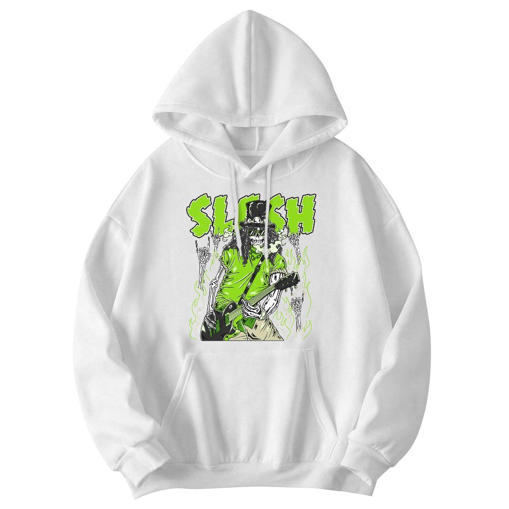 Sweatshirt To Match Electric Green 6s - Slash Skeleton Graphic
