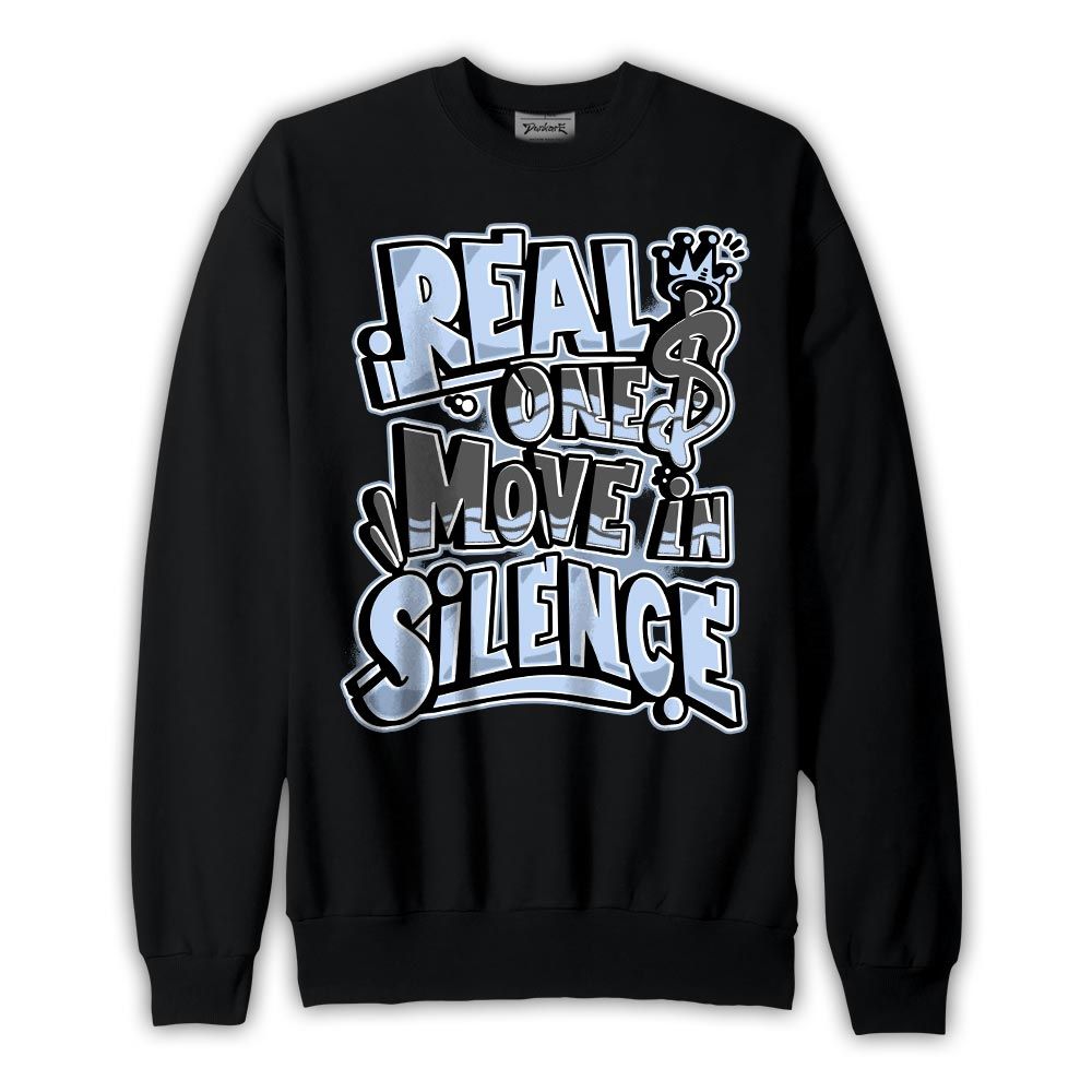 Sweatshirt To match Reverse Black White 6s Sweatshirt - Ones Move In Silence Graphic Graphic