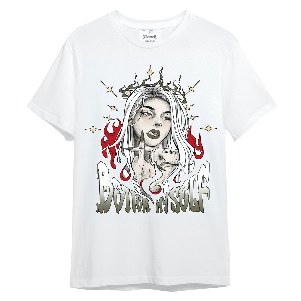 Shirt To Match Low OG Medium Olive 1s - My-Self Unique Shirt Unisex Outfit Unisex Shirt