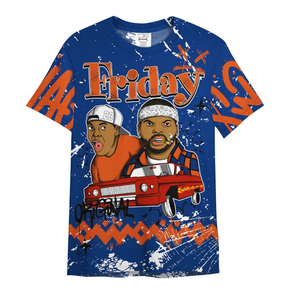 Shirt To Match Mid Knicks 1s - Friday Sneaker Crayon All Over Print