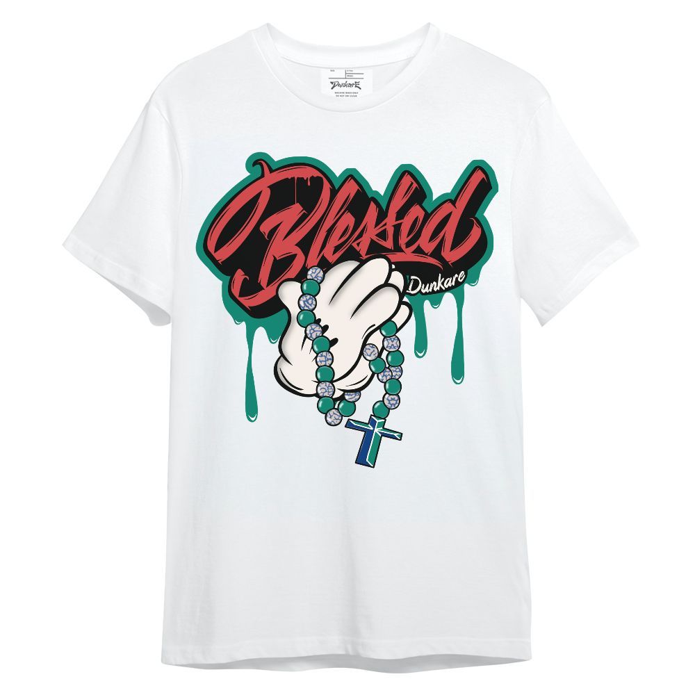 Shirt To Match Retro Chalk & Track Red 3s - God Blessed Drip Graphic